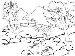 Walaupun kekocakan gambar itu nampak biasa. Mewarnai Gambar Pemandangan Jembatan Gambar Lanskap Halaman Mewarnai Sketsa