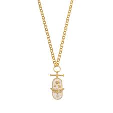 Wanderlust Co Flutter Gold Necklace Gold Necklace Bee Necklace Jewelry