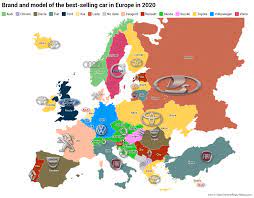 Porsche is invariably the top european brand in surveys that cover initial quality and dependability. Brand And Model Of The Best Selling Car In 2020 For Each Country In Europe Mapporn