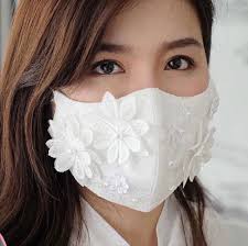 Fashionable 3 Layer Flower Lace Face Mask With Filter Etsy In 2020 Luxury Mask Bridal Mask Fashion Face Mask