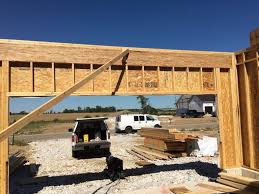 In an attempt to construct portal frames, some garages are built with one continuous garage header extending over two or three garage door openings as shown in figure a. Wood Beam Design And Installation Considerations Weyerhaeuser