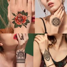 Ini sangat cocok bagi kamu yang pemula. Temporary Tattoo Henna Rose Shopee Philippines