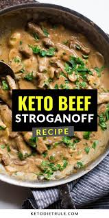 Beef Stroganoff Recipe With Sour Cream Gluten Free Keto Diet Rule Recipe Keto Beef Recipes Keto Recipes Dinner Keto Recipes