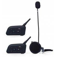 Vnetphone V6 1200m Motorcycle Helmet Bluetooth 3 0 Intercom 2pcs Motocikletnyj Shlem Motocikl Shlem