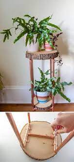 50 Diy Plant Stand Ideas For An Outdoor And Indoor Decoration Tags House Plants Hanging Plants Indoor Plants Dec Diy Plant Stand Wood Plant Stand Copper Diy