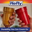 Hefty Party On Plastic Cups, Holiday Assorted Colors, 16 Ounce ...
