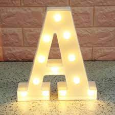 As part of the modern light up letter light up your walls with the retro chic shine of a wood and metal led monogram plaque! Alphabet Letter Lights Led Light Up Letters Lights Night Light Wall Hanging Marquee Sign Alphabet Decor Lamp A Z A Buy Online In Grenada At Grenada Desertcart Com Productid 82606373