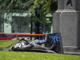 First prime minister of canada. John A Macdonald Loses His Head As Protesters Topple Statue Montreal Gazette