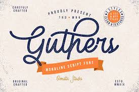 Guthers Font By Omotu Creative Fabrica In 2020 Free Script Fonts Free Fonts Download Free Font