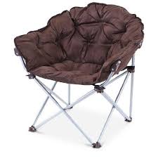Mac Sports Padded Foldable Club Chair Chocolate Zcamping Com Camping Chairs Camping Accessories Club Chairs