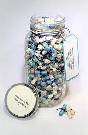 Gather all of your supplies together. 365 Message Filled 64 Oz Mason Jar Two Twine By Themasonjarinc Diy Gifts For Boyfriend Boyfriend Gifts Jar