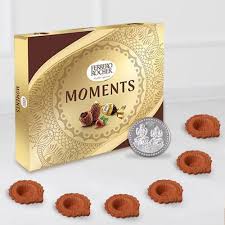 You've got the pronunciation of ferrero rocher right. Delightful Ferrero Rocher Chocolate With Diya N Free Coin For Diwali To Hyderabad Free Shipping