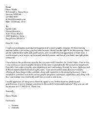 Choosing a graphic designer is key to representing your brand to the rest of the world. Graphic Design Cover Letter Free Resume Templates