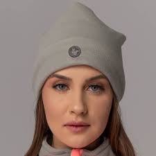 Gorro cinza névoa em fleece térmico para neve