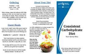 How to stay consistent with a meal plan/diet? Consistent Carb Diet 2016 Lucas County Health Center Medical Center Chariton Iowa
