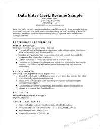 It follows a simple resume format, with name and address bolded at the top, followed by objective, education, experience. Data Entry Clerk Resume Sample Word Format