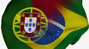 A bandeira de portugal tem duas cores em quantidades diferentes junto ao brasão português. Bandeira De Portugal E Do Brasil