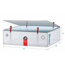 Depot Bag Amiante Plaque Fibro Ciment Sache Collee 160x110x50 1 Tonne En 2021 Refaire Toiture Transpalette Benne
