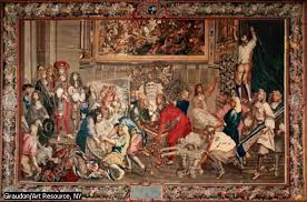 Atelier De Leblond D Apres Charles Le Brun Louis Xiv Visitant La Manufacture Royale Des Gobelins Le 15 Octobre 1667 T Louis Xiv Tapestry Modern Tapestries