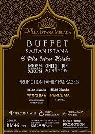 Jadual berbuka dan imsak bagi seluruh negeri melaka ini memaparkan tarikh hijriah serta tarikh miladiah / masihi, hari, waktu imsak dan waktu berbuka puasa. Keselesaan Buffet Ramadhan 2019 Villa Istana Melaka Iafoodhunter