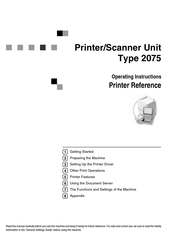 Maybe you would like to learn more about one of these? Ricoh Aficio 2075 Manuals Manualslib