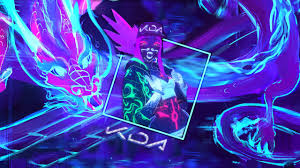 A desktop wallpaper is highly customizable, and you can give yours a personal touch by adding your images (including your photos from a camera) or download beautiful pictures from the internet. K Da Akali League Of Legends League Of Legends Punk Neon Hair Neon Picture In Picture 2k Wallpaper H Neon Wallpaper League Of Legends Animation Artwork