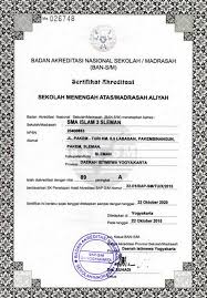 Check spelling or type a new query. Akreditasi Sekolah A Periode 2015 2020 Sma Islam 3 Pakem
