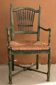 Wheat Back Arm Chair Made Of Beech Wood With Rush Seat With Images Chair French Chairs Kitchen Chairs