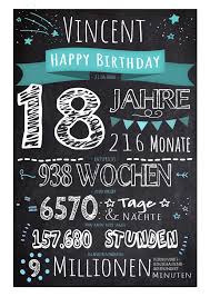 18 Geburtstag Geschenkidee Chalkboard Personalisiert Zum Geburtstag Junge Mann In 2020 Geschenke Zum Geburtstag Geburtstag Geschenke Selber Machen Geschenke Zum 18