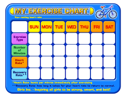 Exercise Chart Fitness Gym Workouts No Equipment Workout