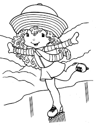 The Girl Having Fun Playing Ice Skating Coloring Page Kitty Coloring Hello Kitty Colouring Pages Hello Kitty Coloring