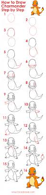 How To Draw Charmander Pokemon Step By Step Infographic Charmander Drawing Easy Pokemon Drawings Pokemon Drawings Charmander is your favourite pokemon go creature? pinterest