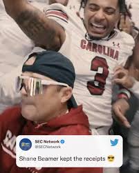Shane Beamer and the South Carolina Gamecocks celebrate a huge road W over  No. 13 Kentucky Football❗️ (via Gamecock Football)