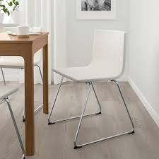 Bernhard Chair Chrome Plated Kavat Mjuk White Ikea In 2020 Upholstered Dining Chairs Upholstered Chairs Chrome Plating