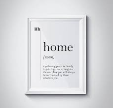 Need synonyms for home decor? Home Definition Print Family Quote Gift Minimalist Home Decor Etsy Definition Prints Minimalist Home Decor Family Wall Art