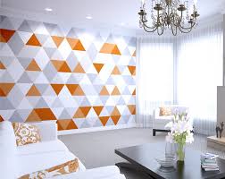 If you have one of your own you'd like to share, send it to us and we'll be happy to include it on our website. Bright Orange Geometric Wall Mural Wallpaper Mural Ohpopsi