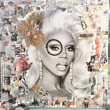 Ru Paul not just a Supermodel Collage by Anthony Adams