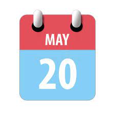 Desde el 3 de junio, todos los jueves a las 18:00h y 19:00h. 20 De Mayo Dia 20 Del Mes Icono De Calendario Simple En Fondo Blanco Planificacion Administracion Del Tiempo Conjunto De Iconos D Stock De Ilustracion Ilustracion De Horario Muestra 161780081