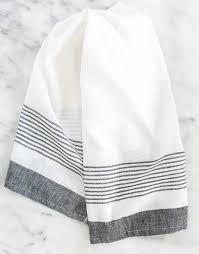 Black And White Striped Kitchen Towels Dress Up Your Kitchen Decor By Hanging Up This Chic And Functional Fair Trade Towel It Is Beautifully Hand Woven From Cotton A With Images Kitchen Towels Tea Towels Towel