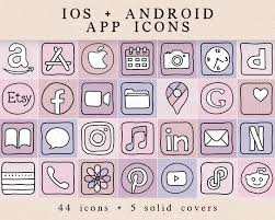 Pink Purple Pastel Ios Android App Icons Ios14 Widget Photos In 2020 Android App Icon App Icon Printable Calendar Template