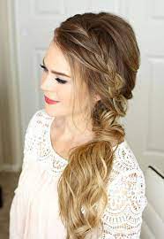 3 Easy Fall Hairstyles Perfect For Medium And Long Hair Side Hairstyles Side Swept Hairstyles Side Braid Hairstyles