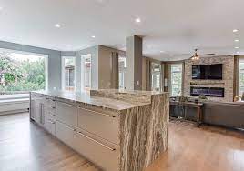 Granite Waterfall Edge Google Search Countertops Waterfall Edge Kitchen Remodel