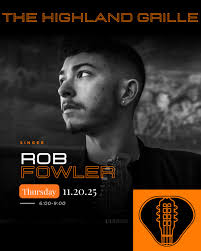 Rob Fowler is in the house tonight! Come catch some live music with us!