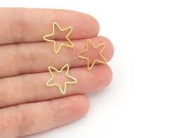 12 Pcs 15mm 24k Shiny Gold Plated Star Findings Gold Plated - Etsy