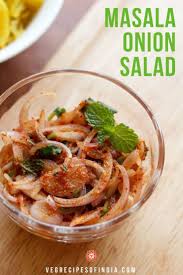 Masala Onion Salad Indian Side Dishes Veg Dishes Indian Food Recipes Vegetarian