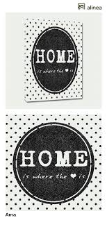 Alinea Ama Toile Decorative Home Noire Et Blanche 28x28cm Deco Decoration Murale Tableaux Et Affiches Mobilier De Salon Meuble Deco Toile Decorative