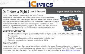 Constitution statutes passed by congress regulations passed by federal agencies legal precedent local ordinances avacs Icivics Do I Have A Right Game Guide Brainpop Educators