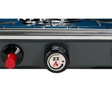 23 x 12.8 x 4 in, stove type: Eureka Ignite Plus 2 Burner Camp Stove Campman