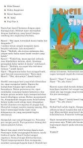 Ringkasan dongeng si kancil dan cicak badung. Gambar Kancil Dan Siput
