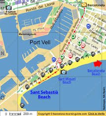 Sant Sebastia Beach In Barcelona Catalunya Spain